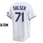 Cole Sulser Youth Tampa Bay Rays White Limited Throwback Cooperstown Jersey