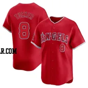 Cole Tucker Men's Los Angeles Angels Red Limited Alternate Jersey