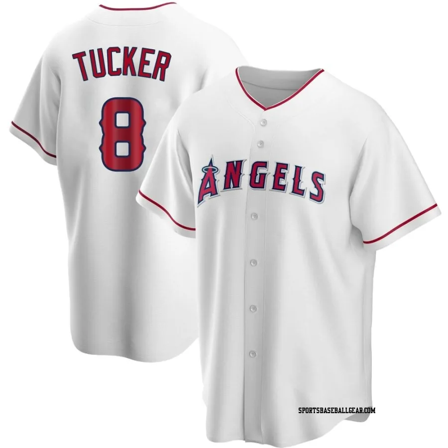 Cole Tucker Men's Los Angeles Angels White Replica Home Jersey