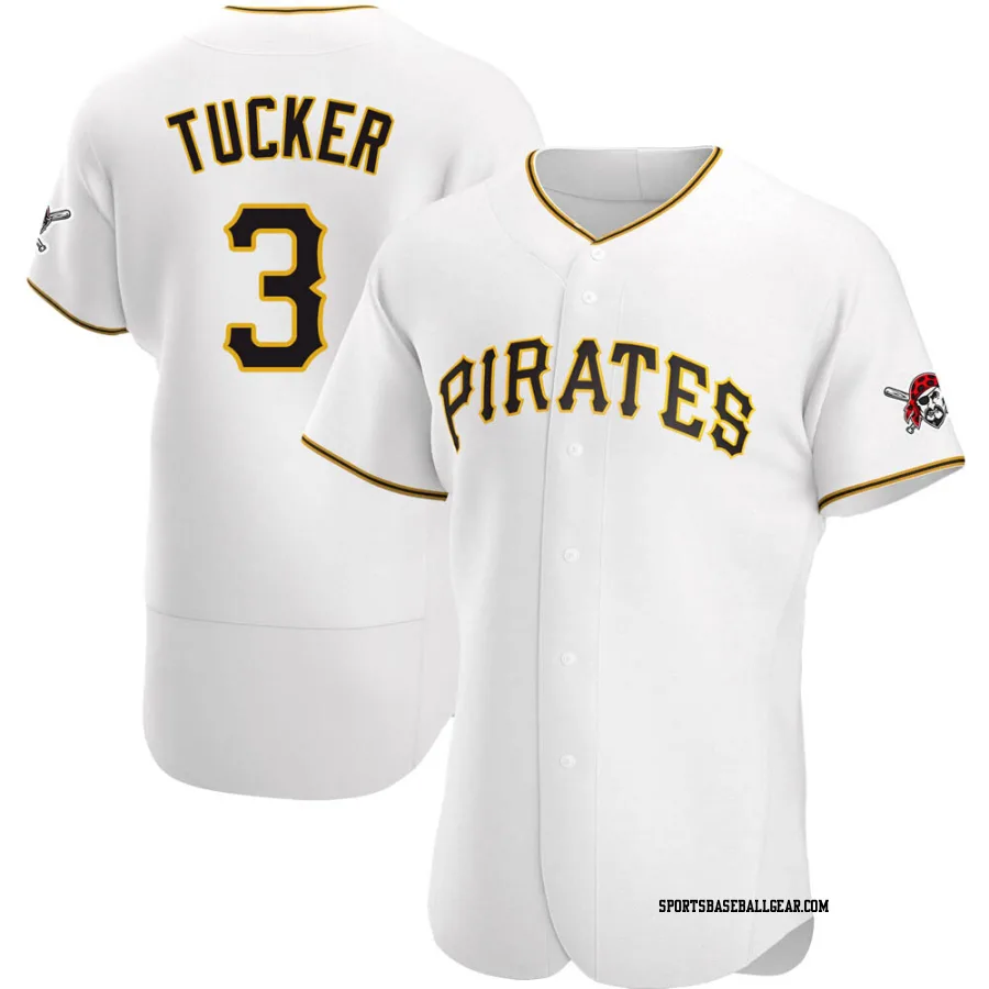 Cole Tucker Men's Pittsburgh Pirates White Authentic Home Jersey