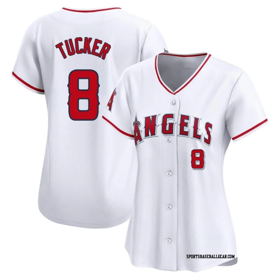 Cole Tucker Women's Los Angeles Angels White Limited Home Jersey