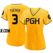 Cole Tucker Women's Pittsburgh Pirates Gold Replica 2023 City Connect Jersey