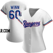 Cole Winn Women's Texas Rangers White Authentic Home 2023 World Series Champions Jersey