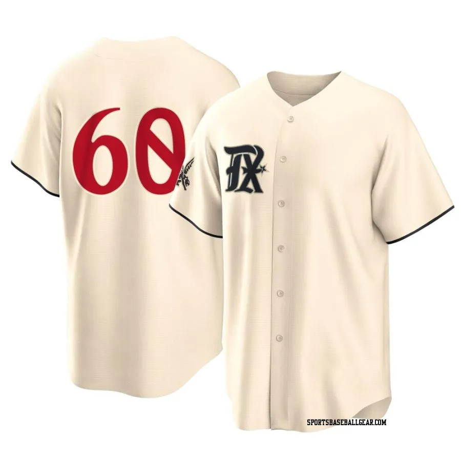 Cole Winn Youth Texas Rangers Cream Replica 2023 City Connect Jersey