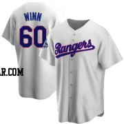 Cole Winn Youth Texas Rangers White Replica Home Cooperstown Collection 2023 World Series Champions Jersey