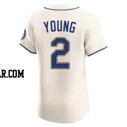 Cole Young Men's Seattle Mariners Cream Elite Alternate Jersey