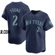 Cole Young Men's Seattle Mariners Navy Limited Road Jersey