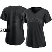 Cole Young Women's Seattle Mariners Black Authentic Pitch Fashion Jersey
