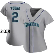Cole Young Women's Seattle Mariners Gray Replica Road Jersey
