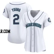Cole Young Women's Seattle Mariners White Limited Home Jersey
