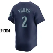 Cole Young Youth Seattle Mariners Navy Limited Road Jersey