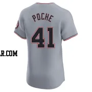 Colin Poche Men's Washington Nationals Gray Elite Road Jersey