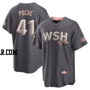Colin Poche Men's Washington Nationals Gray Replica 2022 City Connect Jersey