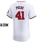 Colin Poche Men's Washington Nationals White Elite Home Jersey