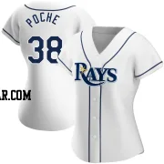 Colin Poche Women's Tampa Bay Rays White Replica Home Jersey
