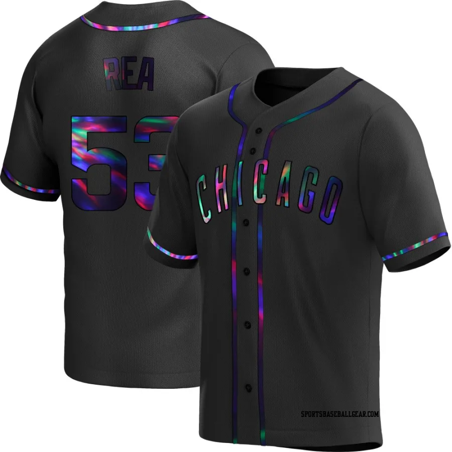 Colin Rea Men's Chicago Cubs Black Holographic Replica Alternate Jersey
