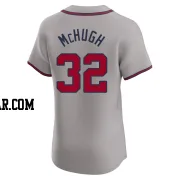 Collin McHugh Men's Atlanta Braves Gray Elite Road Jersey