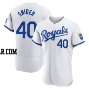 Collin Snider Men's Kansas City Royals White Authentic 2022 Home Jersey