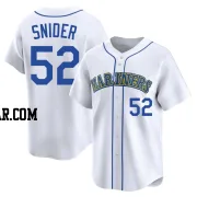 Collin Snider Youth Seattle Mariners White Limited Throwback Cooperstown Collection Jersey