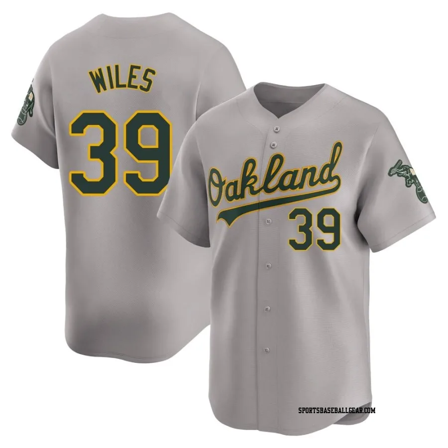 Collin Wiles Youth Oakland Athletics Gray Limited Away Jersey