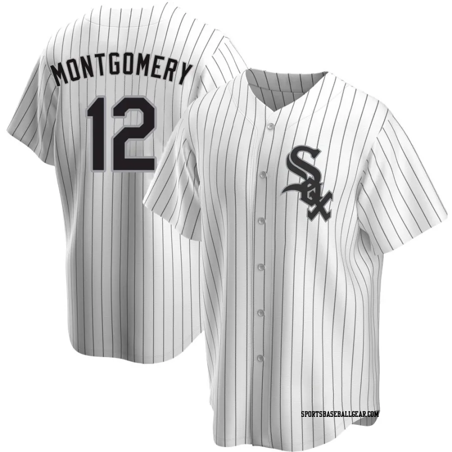 Colson Montgomery Youth Chicago White Sox White Replica Home Jersey