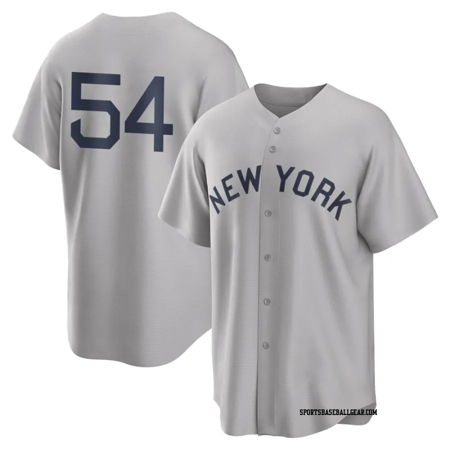 Colten Brewer Men's New York Yankees Gray Replica 2021 Field of Dreams Jersey