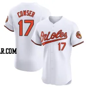 Colton Cowser Men's Baltimore Orioles White Elite Home Jersey