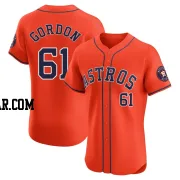Colton Gordon Men's Houston Astros Orange Elite Alternate Vapor Premier Jersey
