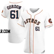 Colton Gordon Men's Houston Astros White Authentic Home Jersey