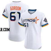 Colton Gordon Men's Houston Astros White Elite 2025 City Connect Jersey