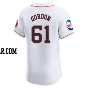 Colton Gordon Men's Houston Astros White Elite Home Patch Jersey