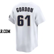 Colton Gordon Men's Houston Astros White Limited Throwback Cooperstown Collection Jersey