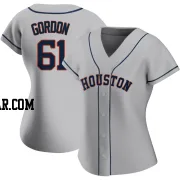 Colton Gordon Women's Houston Astros Gray Replica Road 2020 Jersey