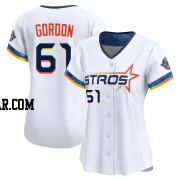 Colton Gordon Women's Houston Astros White Limited 2025 City Connect Jersey