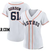 Colton Gordon Women's Houston Astros White Replica 2022 World Series Champions Home Jersey