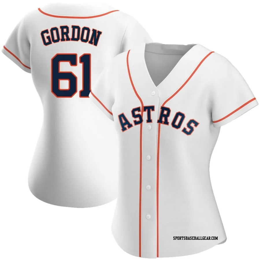 Colton Gordon Women's Houston Astros White Replica Home Jersey