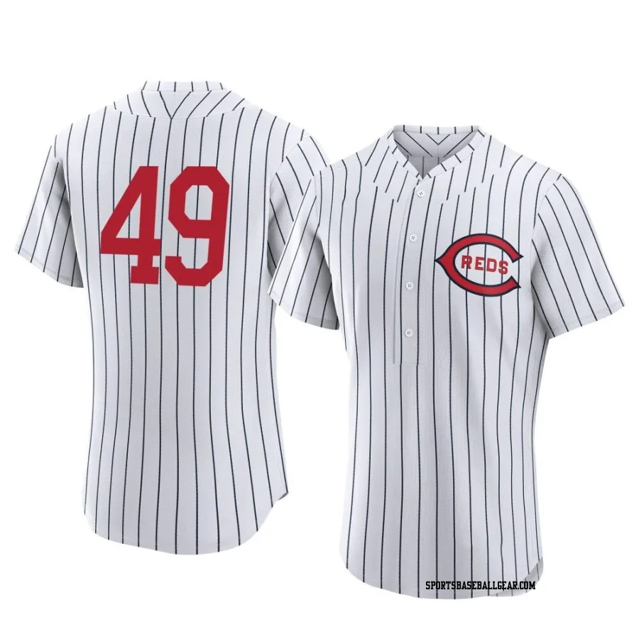 Conner Capel Men's Cincinnati Reds White Authentic 2022 Field Of Dreams Jersey