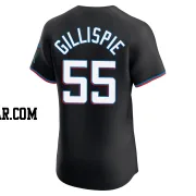 Connor Gillispie Men's Miami Marlins Black Elite Alternate Vapor Premier Jersey