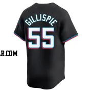 Connor Gillispie Men's Miami Marlins Black Limited Alternate Jersey