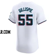 Connor Gillispie Men's Miami Marlins White Elite Home Jersey