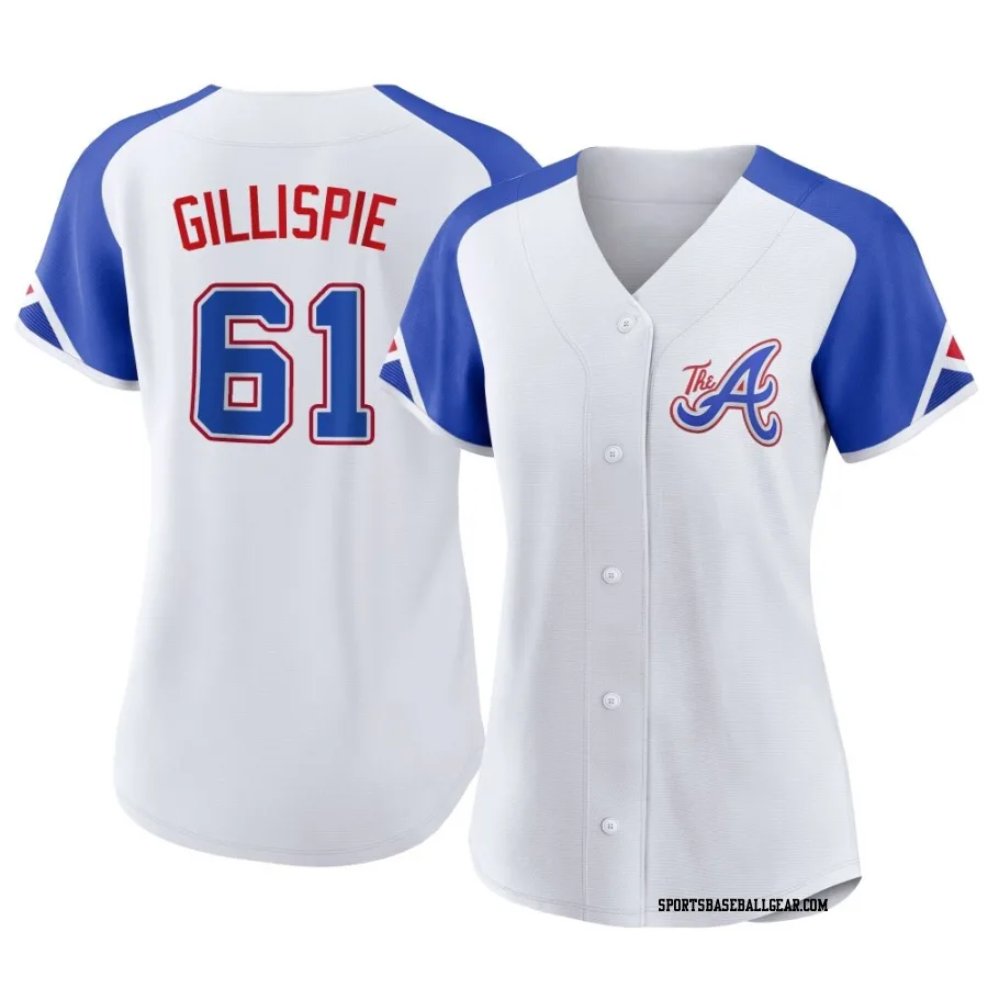 Connor Gillispie Women's Atlanta Braves White Replica 2023 City Connect Jersey