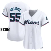 Connor Gillispie Women's Miami Marlins White Limited Home Jersey