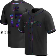 Connor Joe Men's Cincinnati Reds Black Holographic Replica Alternate Jersey