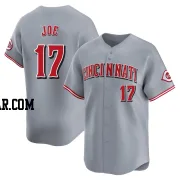 Connor Joe Men's Cincinnati Reds Gray Limited Away Jersey