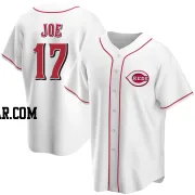 Connor Joe Men's Cincinnati Reds White Replica Home Jersey