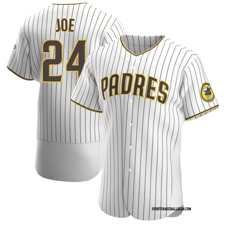 Connor Joe Men's San Diego Padres White/Brown Authentic Home Jersey