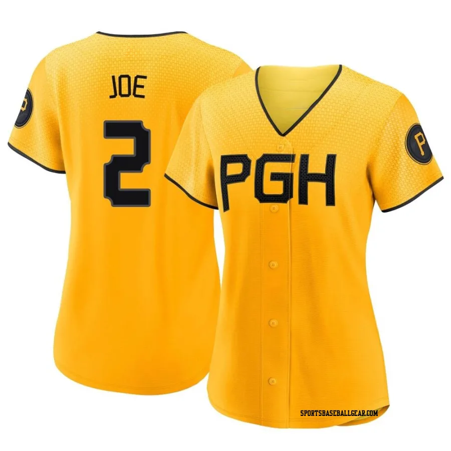 Connor Joe Women's Pittsburgh Pirates Gold Authentic 2023 City Connect Jersey
