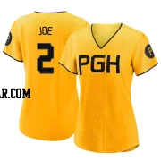Connor Joe Women's Pittsburgh Pirates Gold Replica 2023 City Connect Jersey