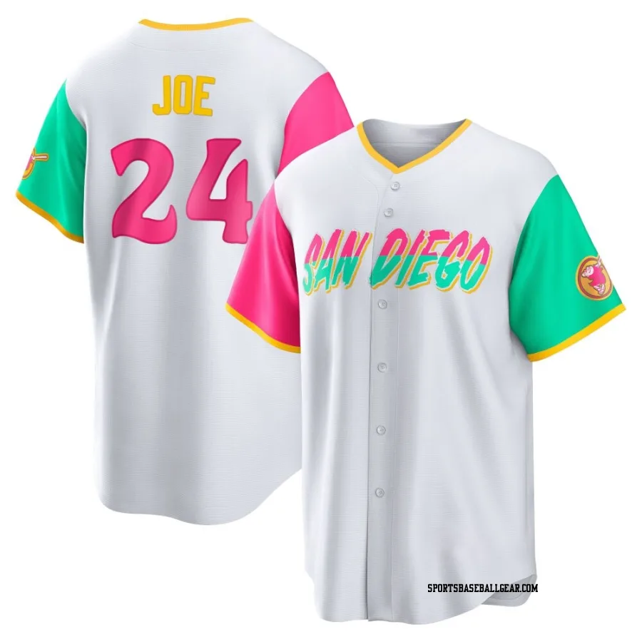 Connor Joe Youth San Diego Padres White Replica 2022 City Connect Jersey