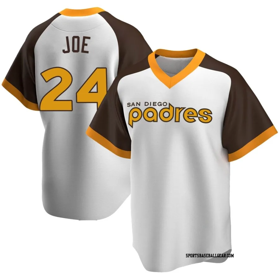 Connor Joe Youth San Diego Padres White Replica Home Cooperstown Collection Jersey